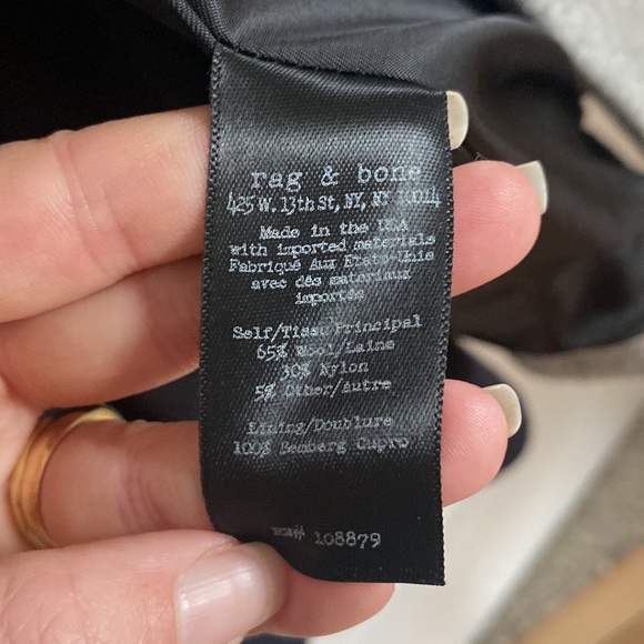 Rag and Bone Faye double breasted wool midi vest - Picture 10 of 10